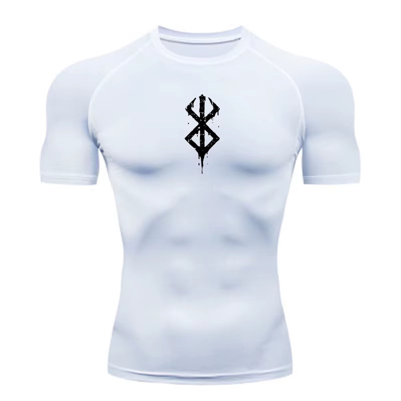 Summer Sports Tops Quick Dry Men'S Compression Shirt Short Sleeve Second Skin Gym Workout Short Fitness Running T-Shirt Men Wear